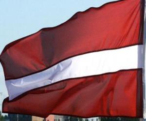 yapboz Letonya bayrağı
